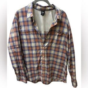 REI Plaid Button Down Outdoors Shirt Size XL